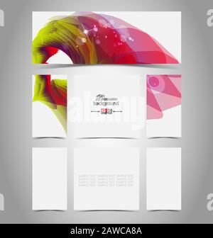 Colorful art template background Stock Vector