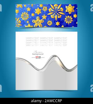 Illustration of a creative christmas background with abstract elements and embellishment Stock Vector