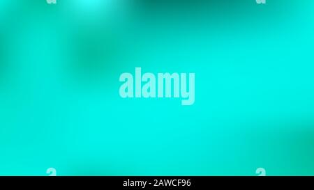 Aquamarine colored abstract gradient mesh Background. Easy to edit clear color vector illustration. Magic style unused. Net banner template. Pristine Stock Vector