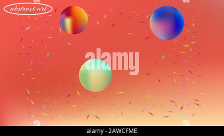 Funny colorific illustration theme. Net space fantasy. Background texture, modern. Coral colored. Space background pattern. Colorful new space pattern Stock Vector