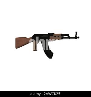 silver gun revolver isolate on white background Stock Photo - Alamy