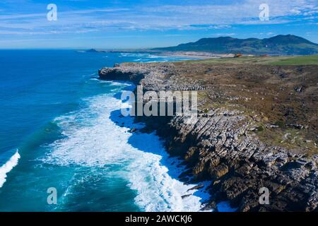 Landscape in the Usgo beach area, Natural Park of the Dunes of Liencres, Liencres, Piélagos Municipality, Cantabrian Sea, Cantabria, Spain, Europe Stock Photo
