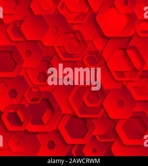 Red abstract paper template for creative design Stock Vector