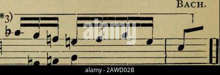 Counterpoint applied in the invention, fugue, canon and other polyphonic forms : an exhaustive treatise on the structural and formal details of the polyphonic or contrapuntal forms of music, for the use of general and special students of music . Motive Motive.. fe£feg£E£g Bach. §±e; *=i r-Ht-T •—P •2).. etc. Motive.. Par. 27. 4. FREE IMITATION.*4&gt;— 65 Stock Photo