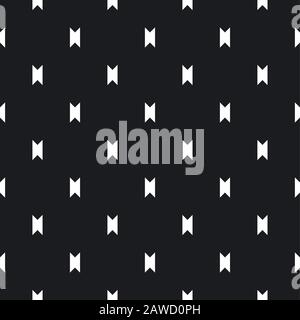 Simple repeatable texture. Abstract monochrome background with small angular figures, geometrical elements. Decorative print for wrapping paper, fabri Stock Vector