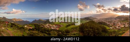 Panoramic view over La Laguna, Tenerife, Canary islands Stock Photo