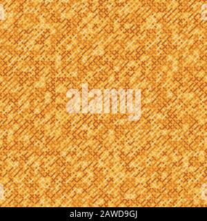 orange cross stitch vibrant texture background seamless vector pattern Stock Vector
