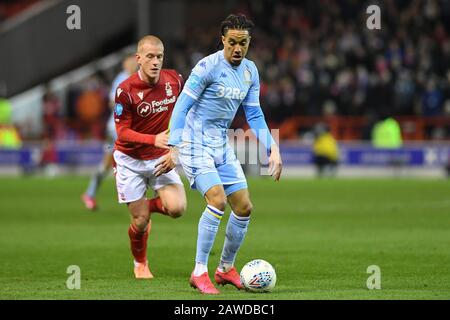 Nottingham, UK. 08th Feb, 2020.  Helder Costa (17) of Leeds United during the Sky Bet Championship match between Nottingham Forest and Leeds United at the City Ground, Nottingham on Saturday 8th February 2020. (Credit: Jon Hobley | MI News) Photograph may only be used for newspaper and/or magazine editorial purposes, license required for commercial use Credit: MI News & Sport /Alamy Live News Stock Photo