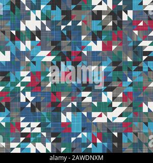 Intricate ornate tiling geo trend seamless pattern Stock Vector