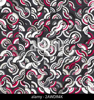 Intricate ornate tiling geo trend seamless pattern Stock Vector