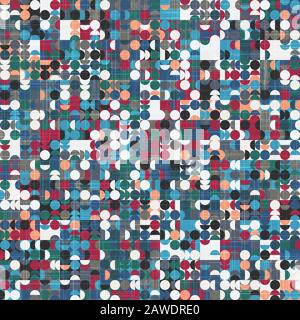 Intricate ornate tiling geo trend seamless pattern Stock Vector