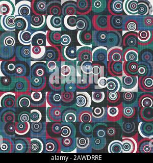 Intricate ornate tiling geo trend seamless pattern Stock Vector