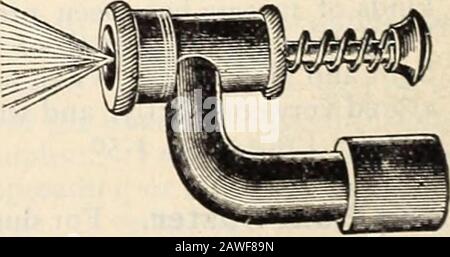 R& JFarquhar and Co'scatalogue, 1897 : reliable tested seeds plants, bulbs fertilizers tools, etc. . V: Stotts Patent Sprayer. Fitted for 24- inch hoseconnection. Each, I.OO. Stock Photo