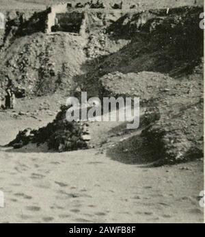 Travels in the Upper Egyptian deserts . The excavation inside the enclosure of El Sargieh.—Page 97. Stock Photo