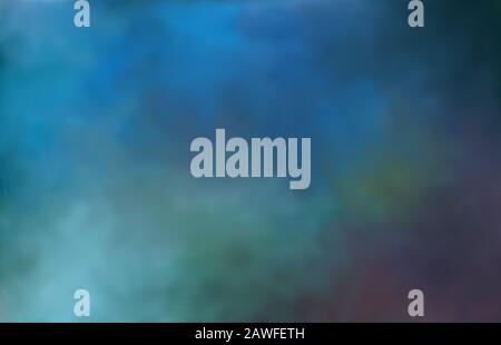Cloudy soft background in shades of soft green, blue, and mauve Stock Photo