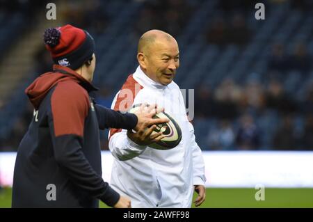 BT Murrayfield Stadium.Edinburgh.Scotland, UK. 8th Feb, 2020. Guinness Six Nations Test Match Scotland vs England. England Head Coach Eddie Jones. Credit: eric mccowat/Alamy Live News Stock Photo