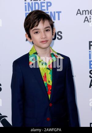 SANTA MONICA, CALIFORNIA - FEBRUARY 08: Azhy Robertson attends the 2020 Film Independent Spirit Awards on February 08, 2020 in Santa Monica, California. Photo: CraSH/imageSPACE/MediaPunch Stock Photo