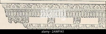 A dictionary of Greek and Roman antiquities.. . COLUMNA. 327 To these three orders the Roman architectsadded two others, which have, however, no claimto be considered as distinct orders. The Tuscanis only known to us by the description of Vitru-vius, as no ancient example of it has been pre-served. It was evidently nothing more than amodification of the Roman Doric, stripped of itsornaments. The Roman or Composite Order isonly a sort of mongrel of the Corinthian and Ionic;the general character being Corinthian, exceptthat the upper part of the capital is formed of anIonic capital with angular Stock Photo