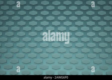 Hexagon pattern. geometric background. hexagonal grid. abstract turquoise texture with hex mesh Stock Photo