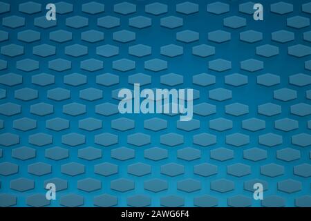 Hexagon pattern. geometric background. hexagonal grid. abstract light blue texture with hex mesh Stock Photo