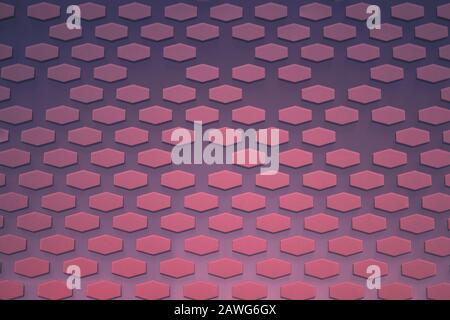 Hexagon pattern. geometric background. hexagonal grid. abstract purple red texture with hex mesh Stock Photo