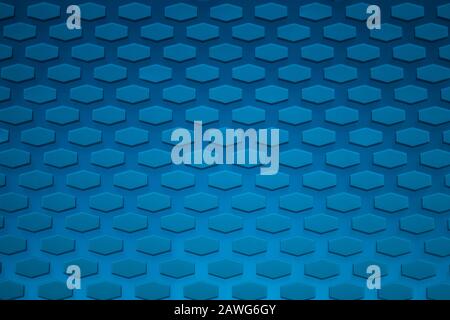 Hexagon pattern. geometric background. hexagonal grid. abstract blue texture with hex mesh Stock Photo