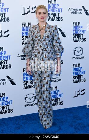 Amber Heard walking on the red carpet at the 35th Annual Film Independent Spirit Awards held in Santa Monica, California on Feb. 8, 2020. (Photo by Anthony Behar/Sipa USA) Stock Photo