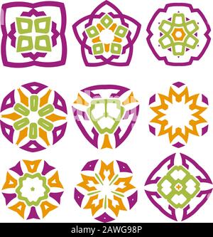 Collection of various creative graphics design vector elements Stock Vector