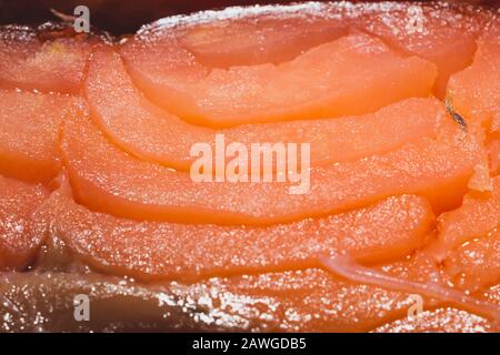 Red fish macro texture. smoked salmon. seafood close up Stock Photo