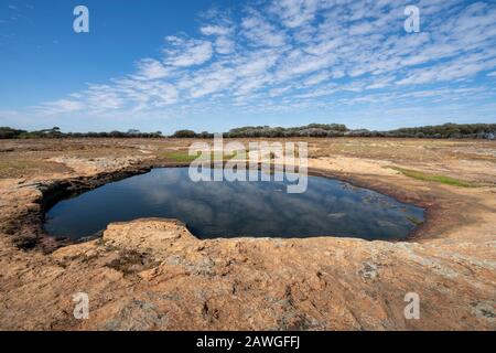 Boundary Riders Waterhole, Rabbit Proof Fence, Western Australia Stock ...