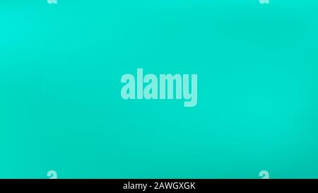 Aquamarine colored abstract gradient mesh Background. Minimal texture. Easy to edit pure color vector illustration. Recent trendy fantasy.  Pure banne Stock Vector