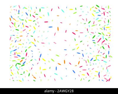 Confetti new background colour. Abstract background confetti. Multicolor hexagonal shapes concept. Stock Vector