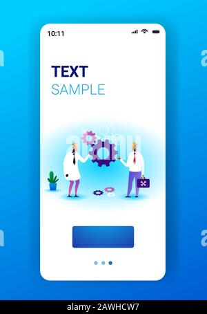 AI Smartphone with Cog Wheel vector Artificial Intelligence Settings ...