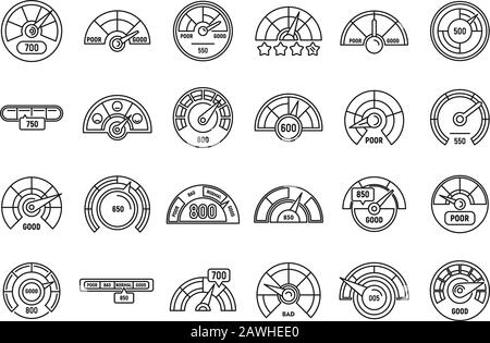 Credit score speedometer on white background Stock Vector Image & Art ...