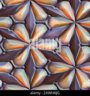 3D Composite seamless background tile with unique color, material, pattern and texture Stock Photo