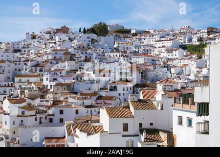 Almachar is a mediterranean and white village in Malaga province, Spain Stock Photo