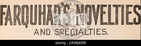 R& JFarquhar and Co'scatalogue, 1897 : reliable tested seeds plants, bulbs fertilizers tools, etc. . NOVELTIES—R. ^ J. FARQUHAR &- CO:S SEED CATALOGUE. VEGETABLE SEEDS, 1897.. Stock Photo