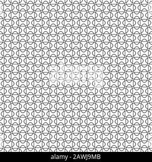 Seamless intersecting geometric overlapping ellipse circle pattern background Stock Vector