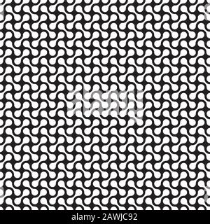 Seamless abstract geometric organic interlocking shape pattern. Stock Vector