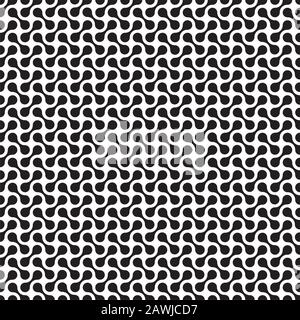 Seamless abstract geometric organic interlocking shape pattern. Stock Vector