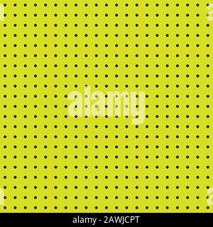 Seamless yellow peg board texture pattern Stock Vector