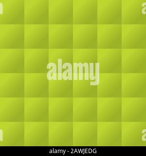 Seamless lime green padded upholstery vector pattern texture Stock Vector
