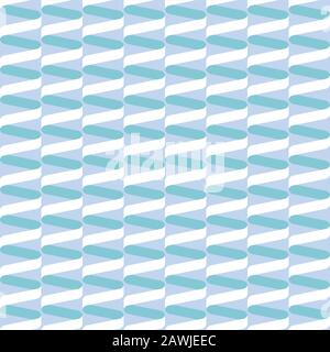 Seamless spiral ribbon wave pattern. Stock Vector