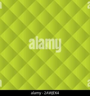 Seamless lime green padded upholstery vector pattern texture Stock Vector