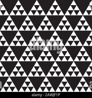 Seamless Geometric Triangle Pattern Texture Stock Vector