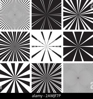Vector Radial Pattern Graphic Backgrounds Stock Vector