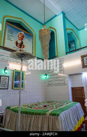 YANGON, MYANMAR - JANUARY 23, 2020: Dargah of Bahadur Shah Zafar, Memorial Hall to Last Moghul Emperor of India Stock Photo