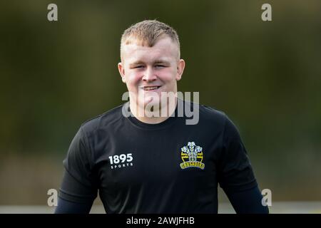 7th February 2020, Rochdale Mayfield Rugby Club, Rochdale, England; Coral Challenge Cup, Rochdale Mayfield v North Wales Crusaders : Brad Billsborough Stock Photo