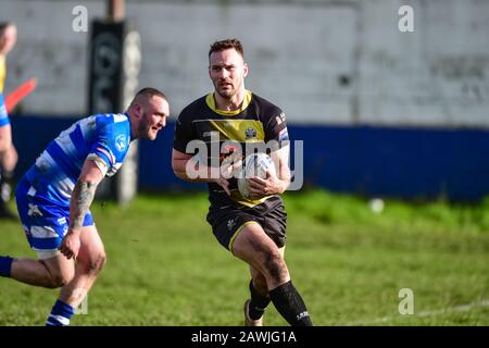 7th February 2020, Rochdale Mayfield Rugby Club, Rochdale, England; Coral Challenge Cup, Rochdale Mayfield v North Wales Crusaders : Kieran Sherratt ( Stock Photo