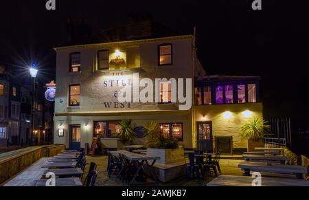 The Still and West a Fullers public house, Bath Square, Old Portsmouth, Portsmouth, Hampshire, England, UK Stock Photo